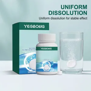 YEGBONG Aquarium Wasserreinigungstabletten lösen sich im Glas für Wirkung gleichmäßig auf