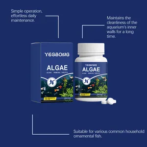 YEGBONG Aquarium Algenentfernungstabletten für sauberes Glas und Wasserpflege.