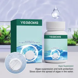 YEGBONG Makromolekulare Wasserreinigungstabletten zur Algenbekämpfung und Aquariumschutz.