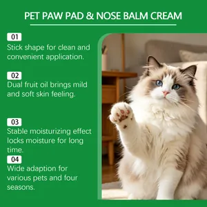 Pet paw and nose balm stick for cats and dogs moisturizing care detail description