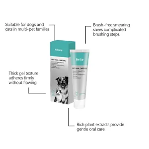 EelJoy pet oral care gel with thick texture and plant extracts for dogs and cats.