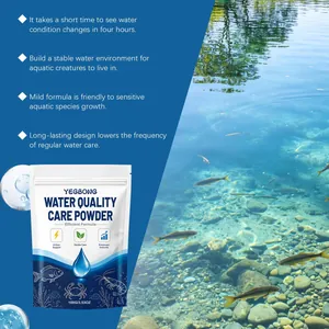 YEGBONG Wasserqualitäts-Pflegepulver für klares und gesundes Teichwasser im Aquarium