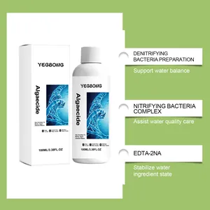 Detailansicht der YEGBONG Aquarium-Algenbekämpfung mit wichtigen Inhaltsstoffen.
