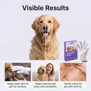 Demostración detallada de los guantes de limpieza hipoalergénicos EelJoy para perros.