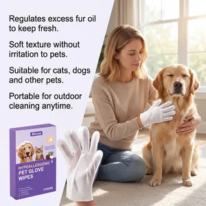 Guantes de limpieza desechables hipoalergénicos para el aseo y cuidado de perros y gatos