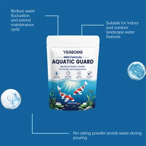 Detail von YEGBONG Aquatic Guard Wasserklärerpulver mit Produktmerkmalen und Vorteilen