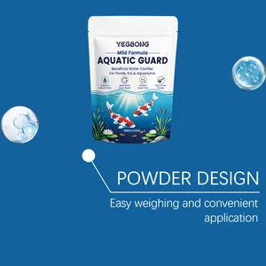 Detailansicht der YEGBONG Aquatic Guard Wasserklärer-Pulververpackung und Design