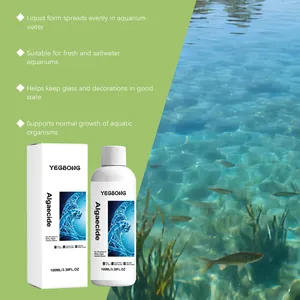 Detailansicht von YEGBONG Aquarium-Algenmittel mit klarem Unterwasserszenario