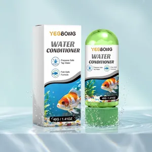 YEGBONG Aquarium Wasseraufbereiter Fischbecken Reinigungsmittel Wasserklärer Entchlorer Sichere Formel Fischpflege Zubehör