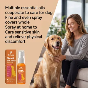 Spray EelJoy contre les puces et tiques pour chiens aux huiles essentielles à la maison