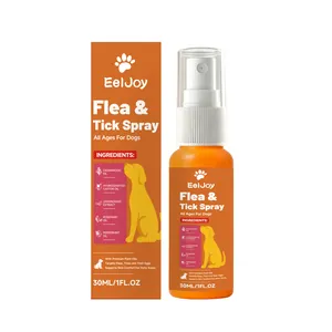 Spray anti-puces et tiques EelJoy pour chiens aux huiles essentielles, flacon de 30 ml