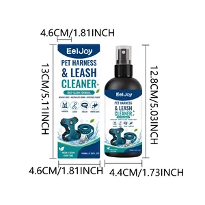 Detalle de dimensiones para el espray limpiador de arneses EelJoy 100ml y la caja