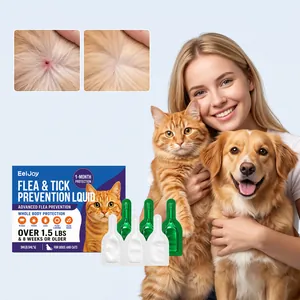 Floh- und Zeckenschutzmittel für Katzen und Hunde mit Vorher-Nachher-Effekt