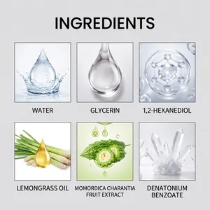 Detailed view showing natural ingredients of pet training spray including lemongrass oil