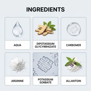 Gedetailleerd overzicht van ingrediënten voor tandgel voor huisdieren met Aqua en Allantoïne