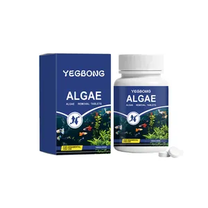 YEGBONG Algenentfernungstabletten für Zierfische zur Aquarienpflege 100g Packung Flasche