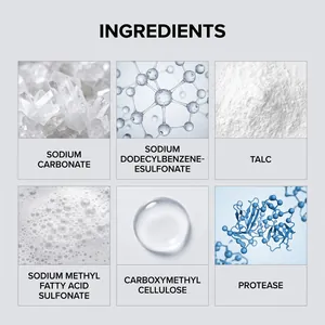 Detailed scientific ingredient breakdown for pet hair removal effervescent tablets