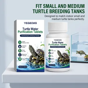 YEGBONG Schildkröten-Wasserreinigungstabletten für kleine und mittlere Zuchttanks