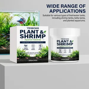 Detailansicht von YEGBONG 120g Aquariensubstrat-Granulat für Garnelen und Pflanzenaquarien