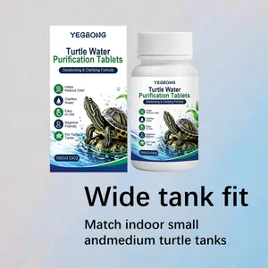 YEGBONG Schildkröten-Wasserreinigungstabletten für kleine und mittlere Becken. (81 chars)