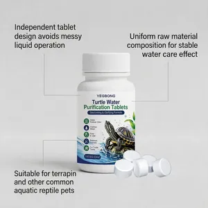 YEGBONG Schildkröten-Wasserreinigungstabletten für klare und geruchlose Aquarien