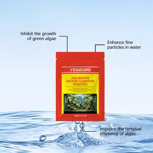 YEGBONG aquarium water clarifier powder for algae inhibition and clear water maintenance.