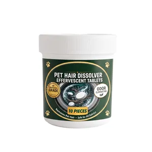 Professional pet hair dissolver effervescent tablets 10 pieces for laundry cleaning