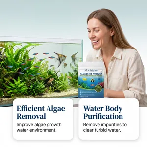 MoonSpry Algaecide Powder for fish tank water care and very effective algae removal.