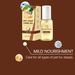 Aceite natural para el cuidado del pelaje de perros y gatos con extracto de coco nutritivo