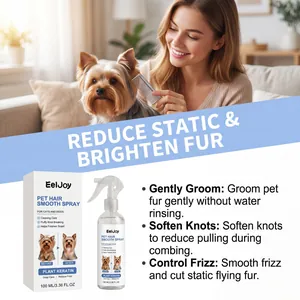 Détail du spray lissant pour poils d'animaux EelJoy avec avantages de toilettage