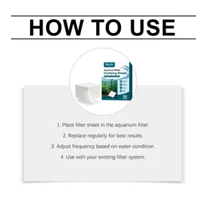 Gebrauchsanweisung für EelJoy Aquarium Wasserklärungstücher für sauberes Wasser.
