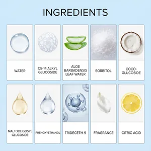 Detailed ingredients list showing natural extracts for parrot dry cleaning mousse foam