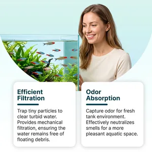 Effiziente Aquarium-Filterpads für kristallklares Wasser und effektive Geruchsabsorption