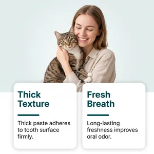 Gebit gel voor huisdieren met dikke textuur en langdurig frisse adem voor honden en katten