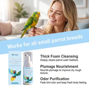 EelJoy dry cleaning foam for small parrot breeds with odor purification and nourishment.