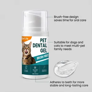 EelJoy tandenpoetsvrije gel voor honden en katten toont textuur en functionele details