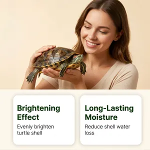 Spray de soin pour carapace de tortue avec effet brillant et hydratation durable.