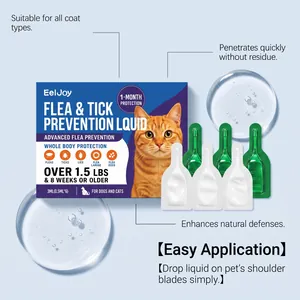 Detaillierte Ansicht der EelJoy Floh- und Zeckenschutz-Pipetten für Hunde und Katzen