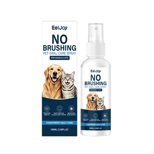 EelJoy Pet Oral Care Spray for dogs and cats, 100ml no-brushing liquid dental cleaning