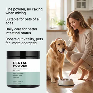 100g dog dental powder for fresh breath and oral hygiene, effective daily pet care