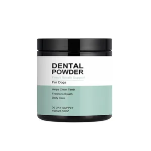 Professional 100g dog dental powder for fresh breath and teeth cleaning daily care