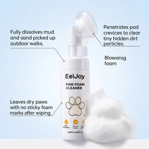 EELJOY αφρός καθαρισμού πατουσών σκύλου με βούρτσα σιλικόνης για αφαίρεση λάσπης και ρύπων