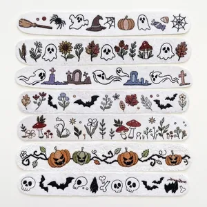 Set di ricamo Halloween con fantasmi zucche e teschi per progetti creativi fai da te