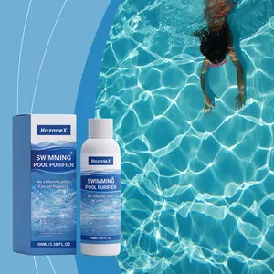 Líquido clarificador HOZONEX 100ml para piscina, agua clara sin olor a cloro