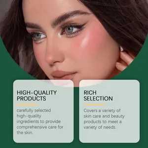 Détail marketing présentant des produits de soin et de beauté de haute qualité pour Noël