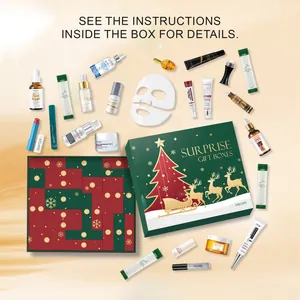 Calendrier de l'Avent beauté de Noël avec 24 surprises de soins et de maquillage