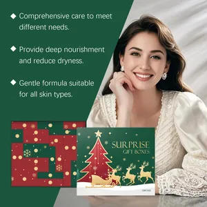 Calendrier de l'Avent beauté de 24 jours avec motif de renne festif