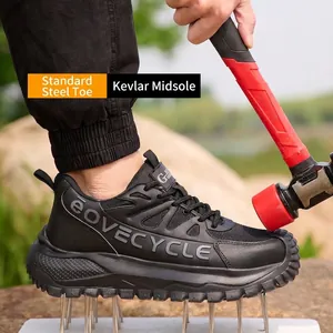 Zapatos de seguridad con punta de acero y suela de Kevlar antiperforación