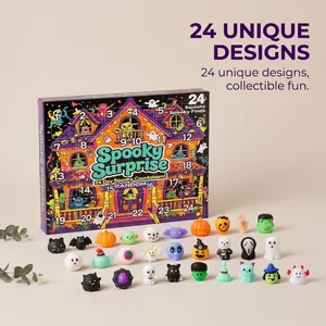 24-day Halloween advent calendar with spooky squishy surprise toys in unique designs