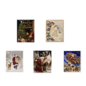 Christmas DIY diamond painting kits with 3D pearl art and festive holiday scene designs